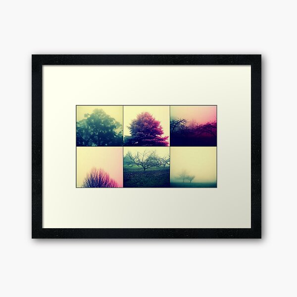 Foggy Impact Framed Art Print