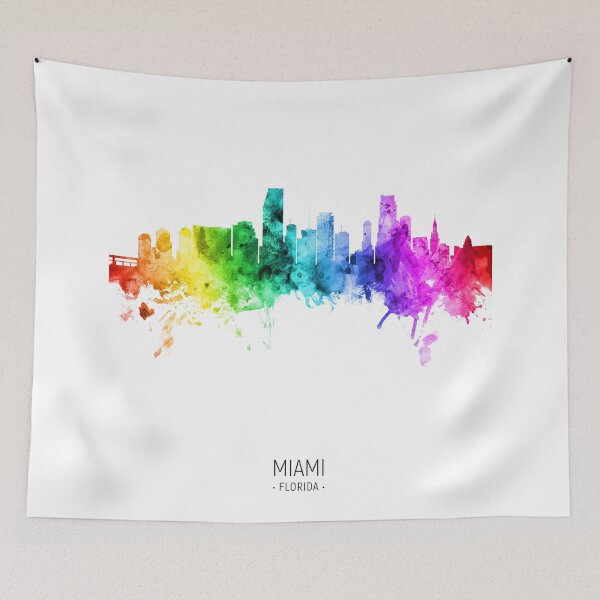 Item preview, Miami Florida Skyline designed and sold by ArtPrints.