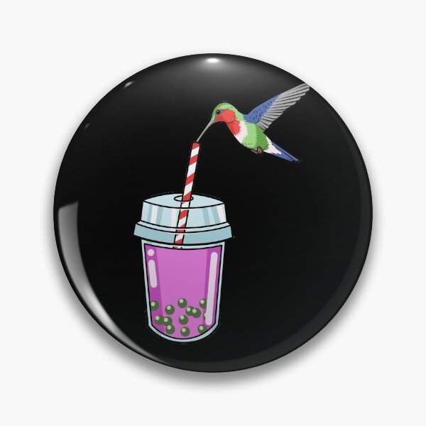 Item preview, Bubble Tea Gift Women Bird Pink Boba Tea Gift Hummingbird designed and sold by DSWShirts.