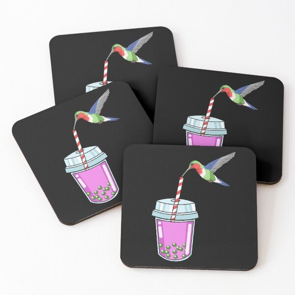 Item preview, Bubble Tea Gift Women Bird Pink Boba Tea Gift Hummingbird designed and sold by DSWShirts.