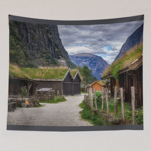 Item preview, Njardarheimr Viking Village - Gudvangen, Norway designed and sold by Kathy Weaver.