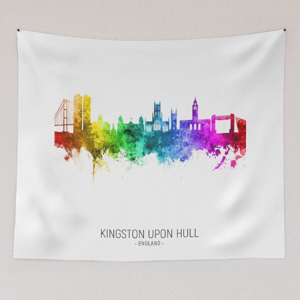 Item preview, Kingston upon Hull England Skyline designed and sold by ArtPrints.