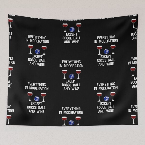 Item preview, Bocce Ball and Wine Funny designed and sold by mcinnesstore.
