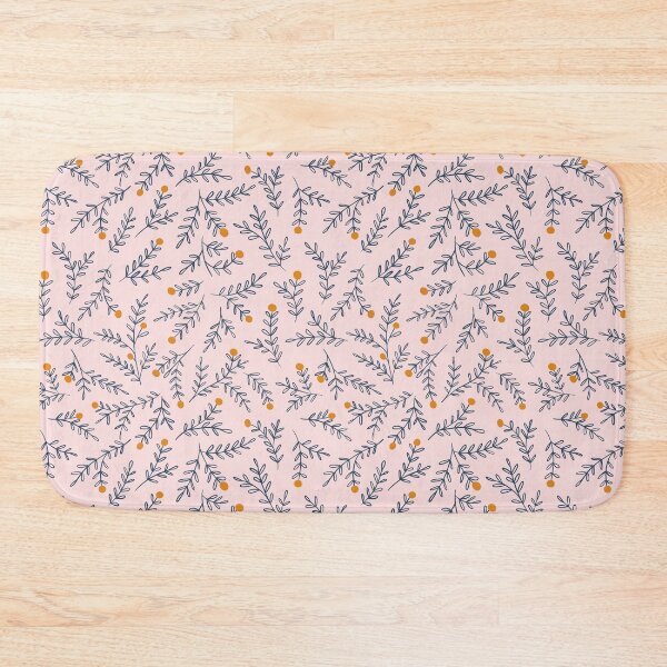Item preview, Orange floral pattern designed and sold by Aidi Riera.