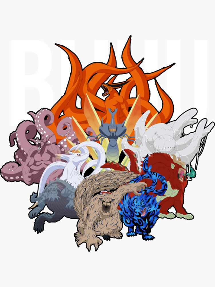 Tailed Beasts Stickers Redbubble