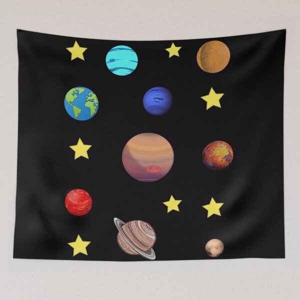 Item preview, Nine planets and stars designed and sold by SidTastic .