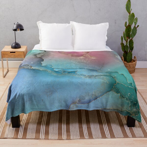 Item preview, Dreamy pastels - alcohol ink and gold designed and sold by k9printart.