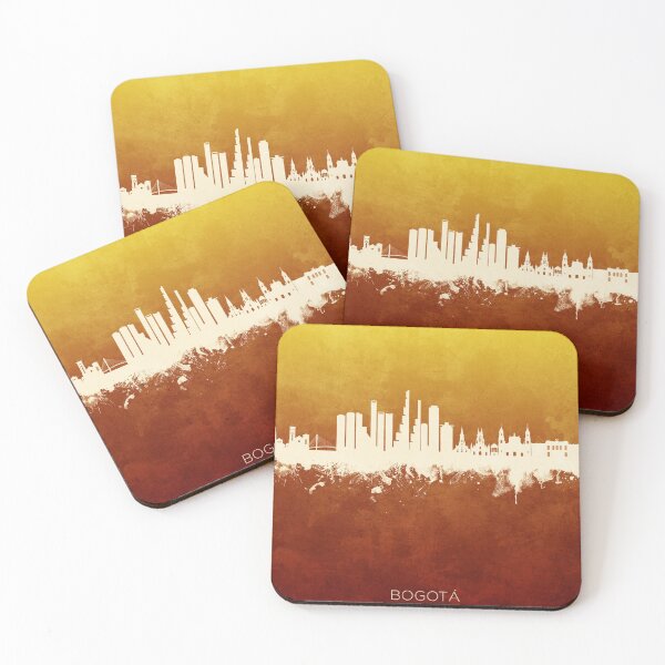 Artikelvorschau, Skyline von Bogotá, Kolumbien entworfen und verkauft von ArtPrints.