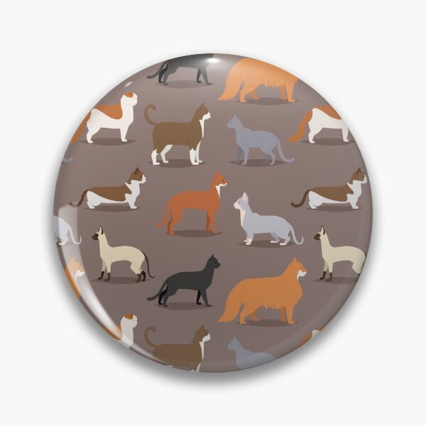 Item preview, Domestic Cat Breeds Pattern Side Profile designed and sold by SeizeTheCat.