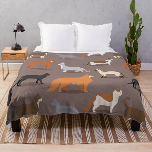Item preview, Domestic Cat Breeds Pattern Side Profile designed and sold by SeizeTheCat.