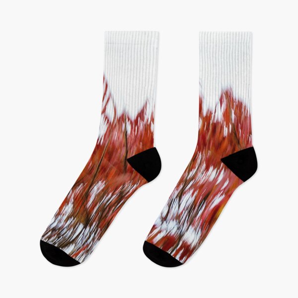 Item preview, Abstract Autumnal Harmony - Mesmerizing Sumac Motion in Bold Crimson and Vermilion designed and sold by Georgia Mizuleva.