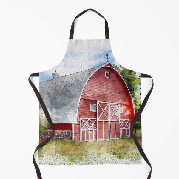 Item preview, The Rustic Old Red Barn, Watercolor designed and sold by TwoSmallPtatoes.