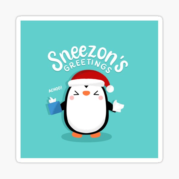 Penguin Sneezon’s Greetings Sticker