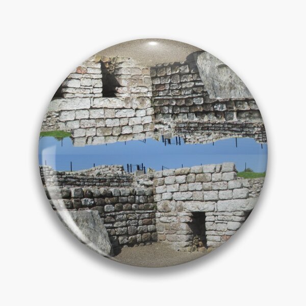 Merch #108 -- Rocks And Bricks - Shot 11 (Hadrian's Wall) Pin