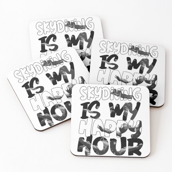 Item preview, Skydiving Is My Happy Hour designed and sold by ashburylee.