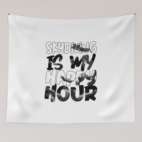 Item preview, Skydiving Is My Happy Hour designed and sold by ashburylee.