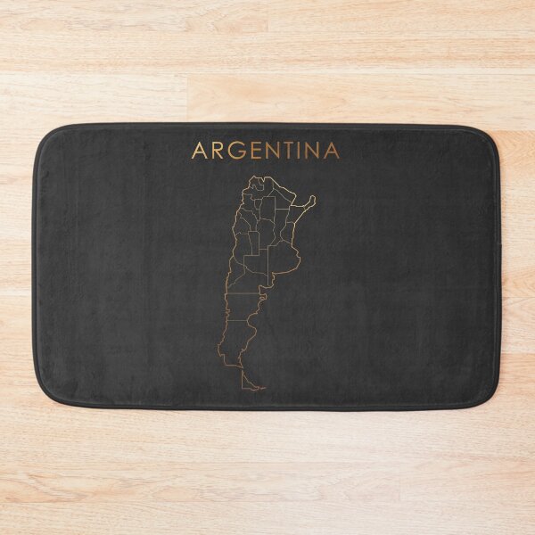 Item preview, Argentina Gold Outline Map with State Boundaries designed and sold by Alo.