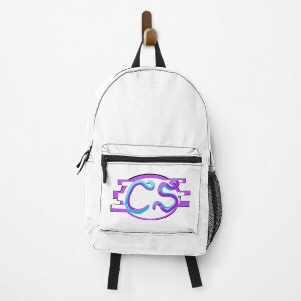 Item preview, CassieStudios CS Glitch Logo - Clean White designed and sold by CassieStudios.