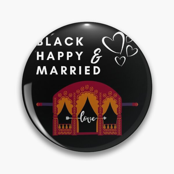 Item preview, Black, Happy and Married by SIMPLE designed and sold by FawadAhmad.