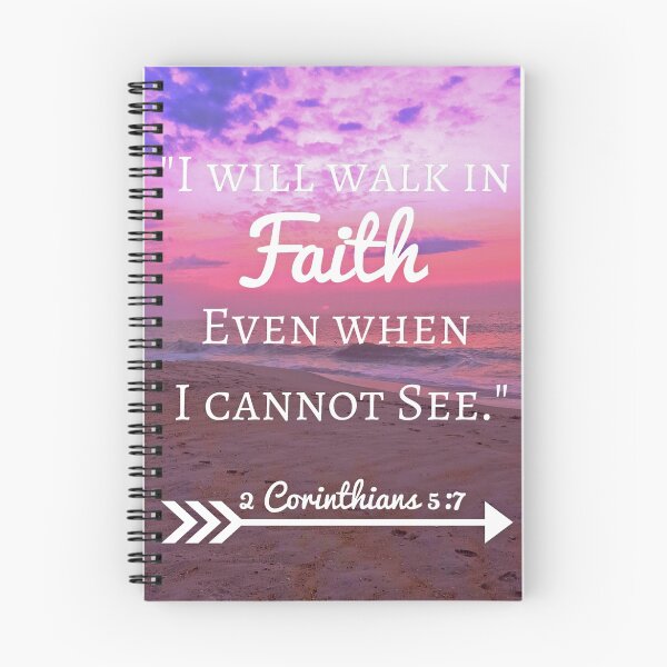 Item preview, Faith Bible Verse- 2 Corinthians 5:7 (Beach Sunset) designed and sold by m4rg1.