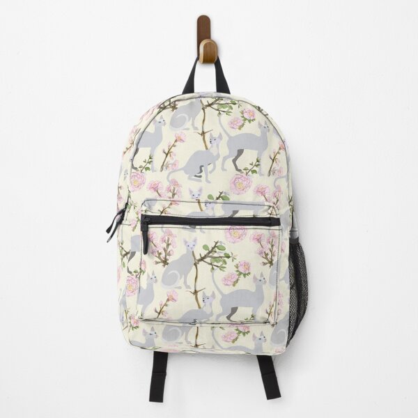 Item preview, Floral Siamese Cat Pattern designed and sold by SeizeTheCat.