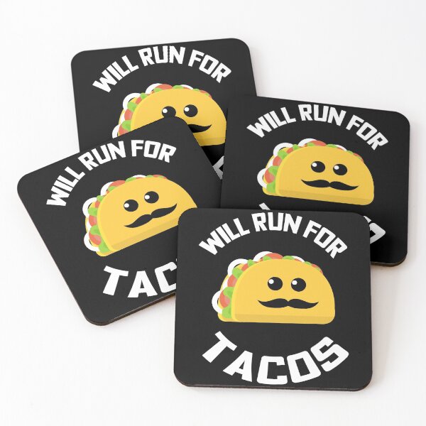 Item preview, Will run for tacos Funny food designed and sold by GoranDesign.