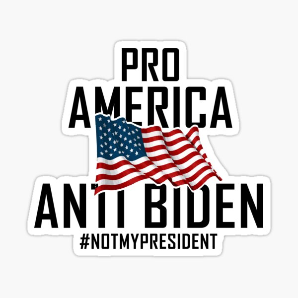 Pro America Anti Biden Funny Christmas Sticker