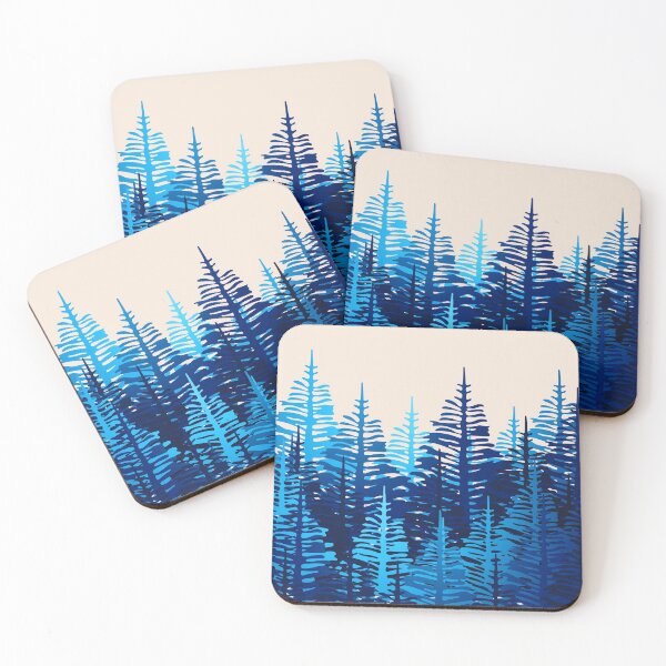 Item preview, Pine Forest - Blue Light designed and sold by SilverPegasus.