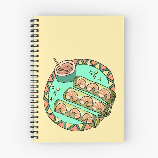 Item preview, spring rolls - goi cuon - food in Vietnam - Journal Diary Cute Decor Stickers  designed and sold by PeppersArt.