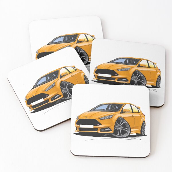 Item preview, Ford Focus (Mk3 Facelift) ST Orange designed and sold by Yeomans Cartoons.