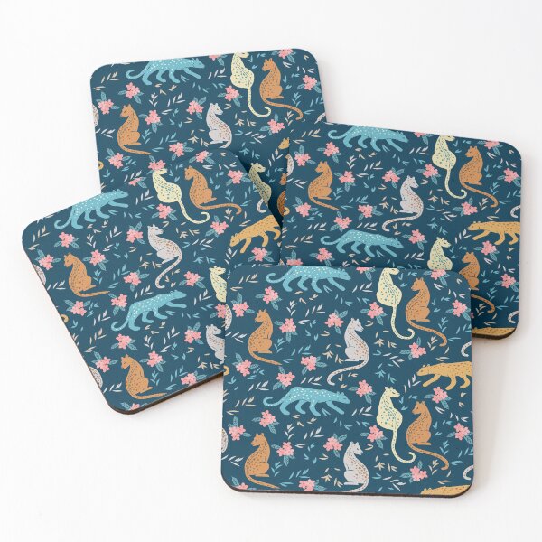 Artikelvorschau, Big Cats At Midnight Pattern entworfen und verkauft von SeizeTheCat.