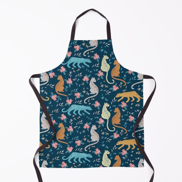 Item preview, Big Cats At Midnight Pattern designed and sold by SeizeTheCat.
