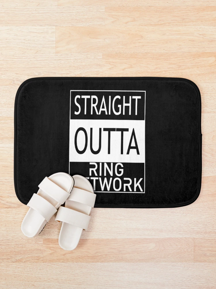 Thumbnail 1 of 6, Bath Mat, STRAIGHT OUTTA RING NETWORK designed and sold by Order42.