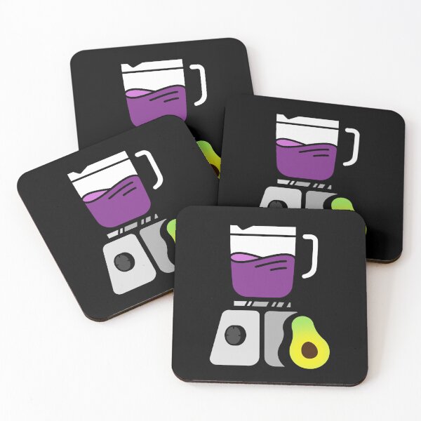 Item preview, Purple Electric Blender Puntastic Appliance Humor with Avocado designed and sold by The Green Corner.