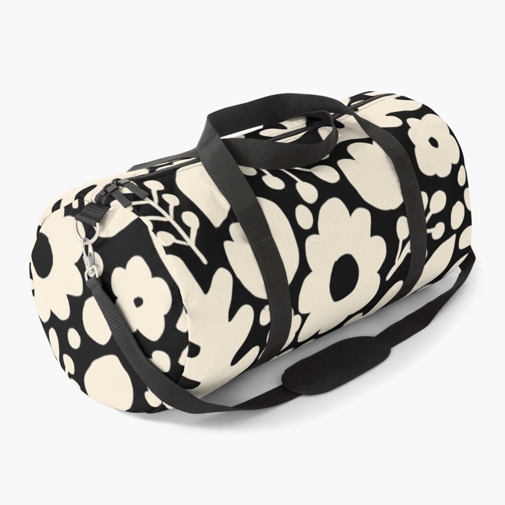 Savonlinna - cream on black Duffle Bag