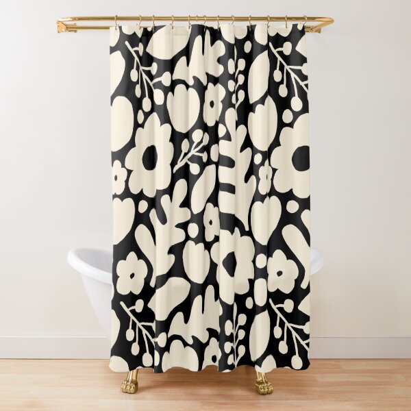 Item preview, Savonlinna - crème sur noir designed and sold by Trine Tollefsen.
