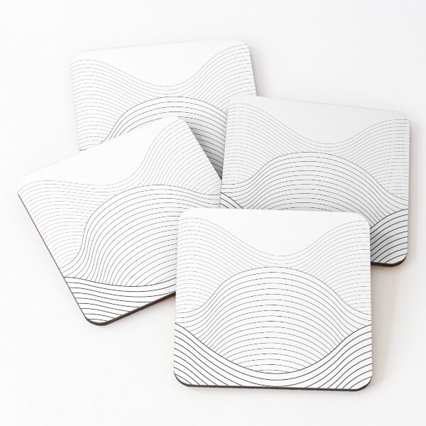 Item preview, Wave Line Art, Minimalist Art, Simple Pattern designed and sold by bluesky26.