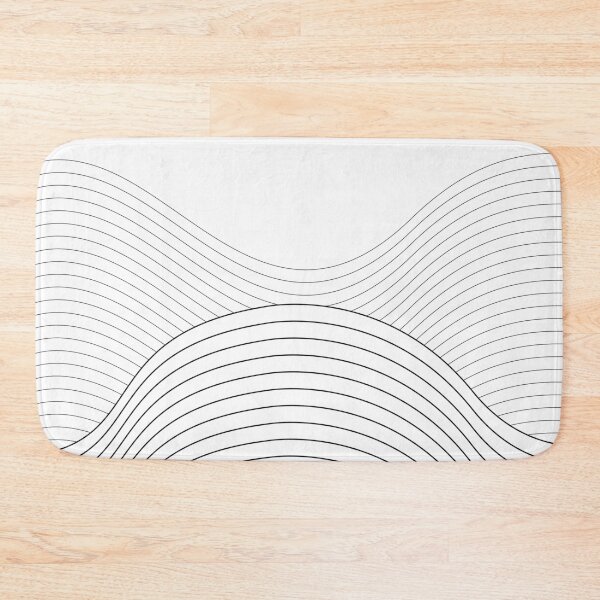 Item preview, Wave Line Art, Minimalist Art, Simple Pattern designed and sold by bluesky26.