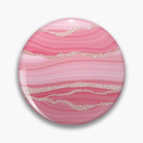 Item preview, Blush Pink Faux Marble Stripes With Gold Glamour Veins designed and sold by MysticMarble.