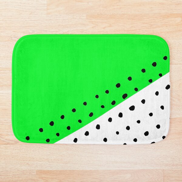 Item preview, Colorful Geometric Modern Abstract Design | Bright Green Background with Diagonal Black Dot Texture designed and sold by ukoko.