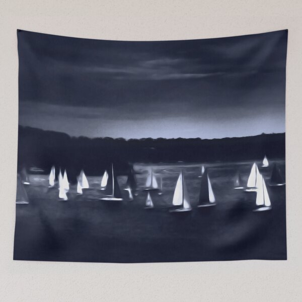 Item preview, Kirribilli Black and White Sails designed and sold by ShotsOfLove.