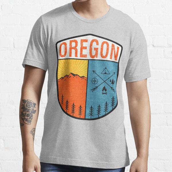 "Vintage Oregon Portland Crater Lake National Park Retro 60s" T-shirt ...