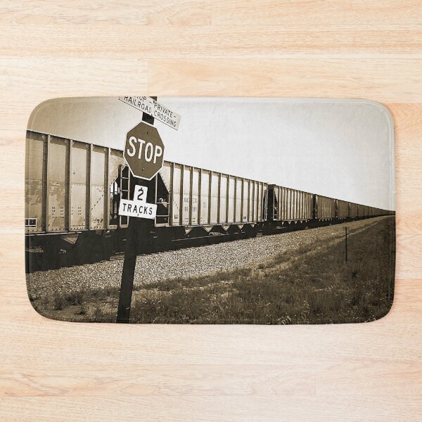 Item preview, Train to the horizon at the level crossing designed and sold by frankuffmann.