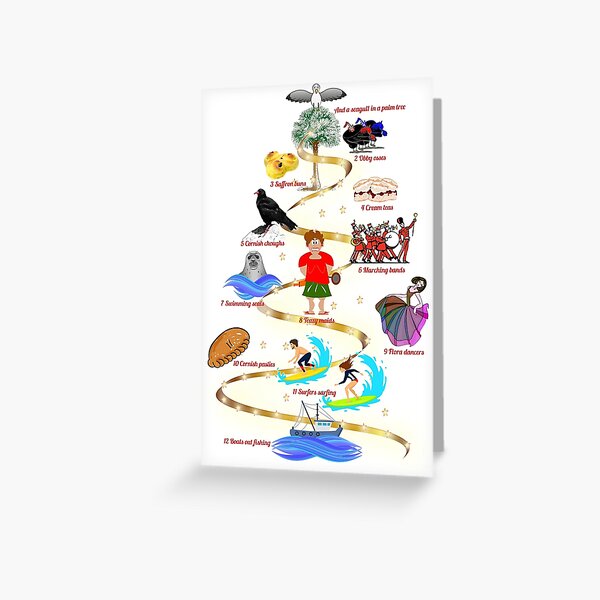 Item preview, 12 Days of Christmas - The Cornish Way designed and sold by Terri Waters Photography & Design.