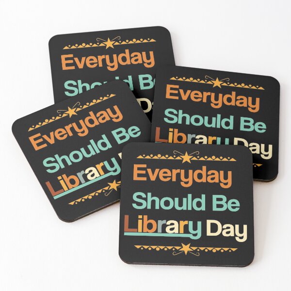 Item preview, Everyday Should Be Library Day, Vintage Colors | Gift For Book Lovers designed and sold by SuperFashion.