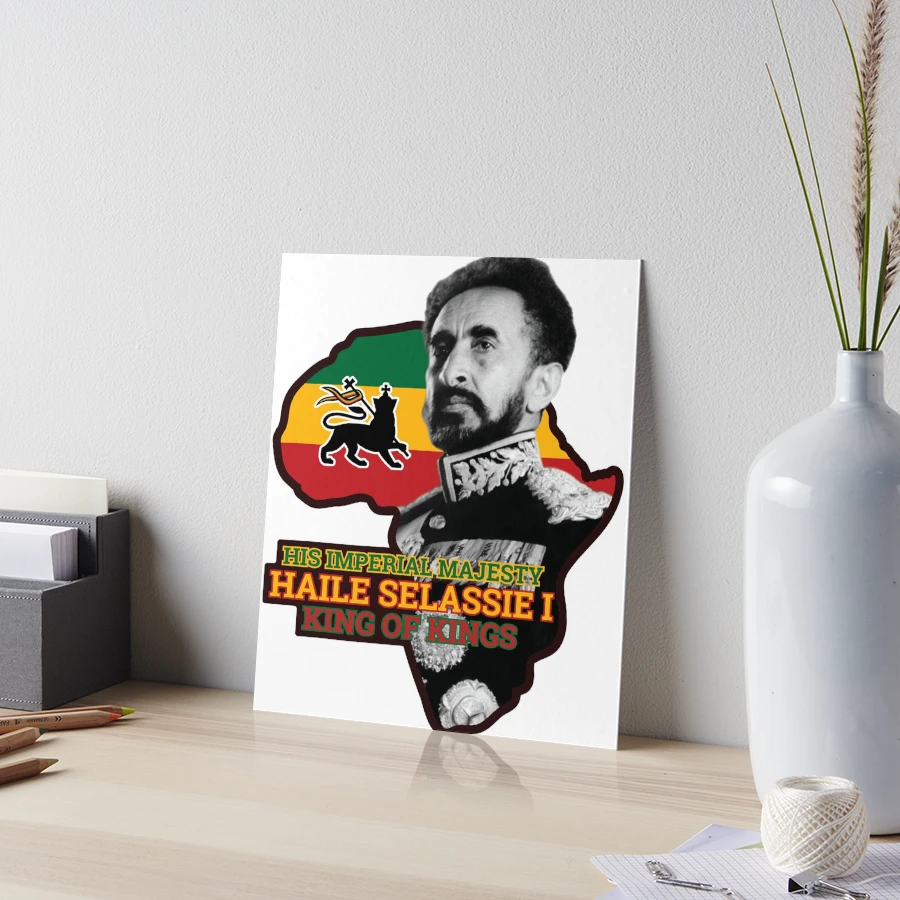His Imperial Majesty Haile Selassie I King of Kings with the