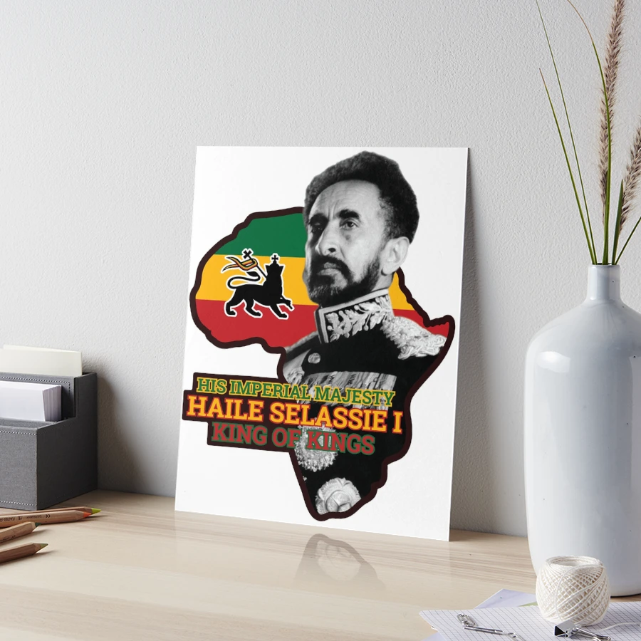 His Imperial Majesty Haile Selassie I King of Kings with the