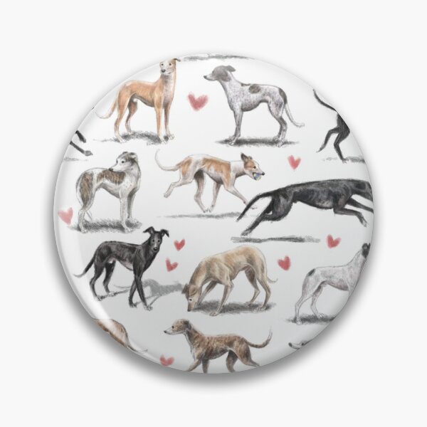 Item preview, Greyhounds designed and sold by Elspeth Rose Design.