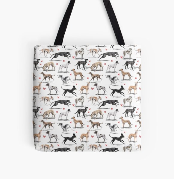 Greyhounds Allover-Print Tote Bag