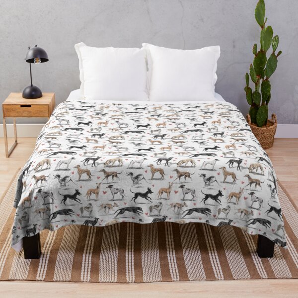 Vista previa del artículo con la obra «Galgos», diseñado y vendido por Elspeth Rose Design.